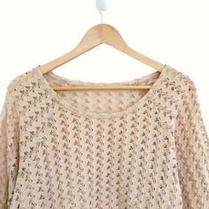 American apparel crochet/lace blouse, one size